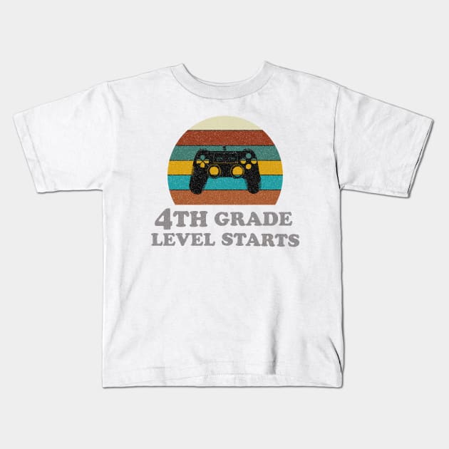 HELLO 4TH GRADE Kids T-Shirt by FatTize